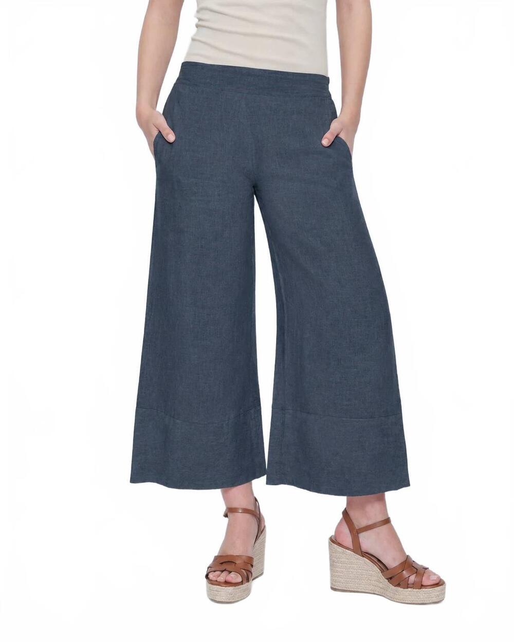 NEW BLUEBERRY flare trousers in navy
